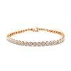 Two tone Gold Tennis Diamond Bracelet