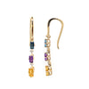Yellow Gold Multi-Gemstone Earrings