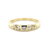 Diamond band in Yellow gold