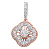 Rose Clover Diamond Pendant