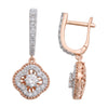 Rose Gold Diamond Earrings