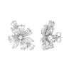 Diamond Floral Cluster Stud Earrings