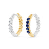 Two way Diamond & Sapphire Huggies