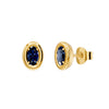 Sapphire Oval Earrings