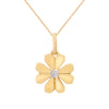 Floral Natural Diamond Pendant