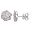 White Gold Diamond Stud Earrings