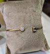 Dual-Cut Diamond Open Bangle
