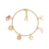 Multicharm Gold Bracelet for Kids