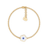 Evil Eye flower Gold Bracelet