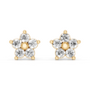 Diamond Floral Cluster Earrings for Kids