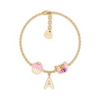 Cupcake and Butterfly Bracelet with Initial Charm for Kids