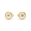 Classic Diamond Bezel Gold stud earrings for Kids