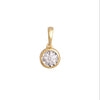 Classic Solitaire Bezel Pendant