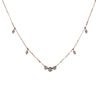 Diamond Drop & Foliage Necklace
