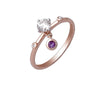 Amethyst Constellation Ring